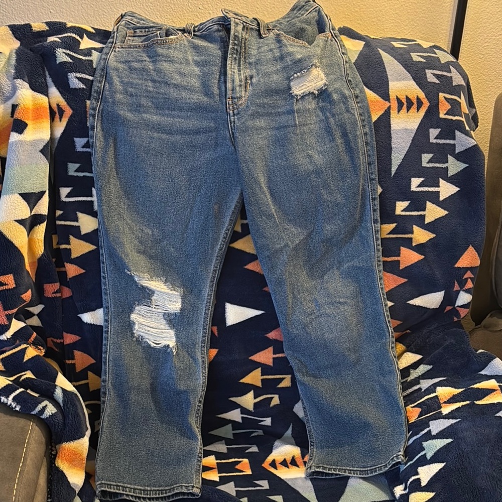 Hollister Blue Straight Leg Jeans for Women